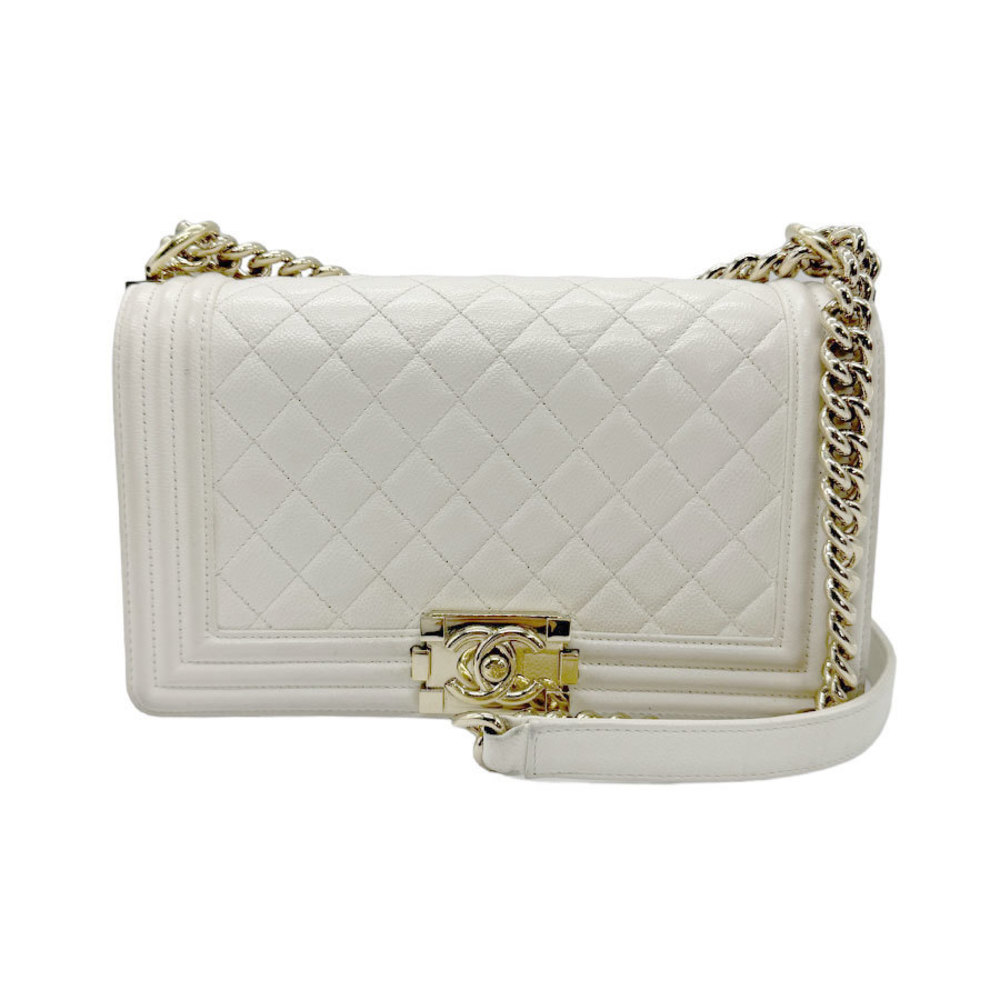 Chanel Boy Chanel Shoulder Bag White